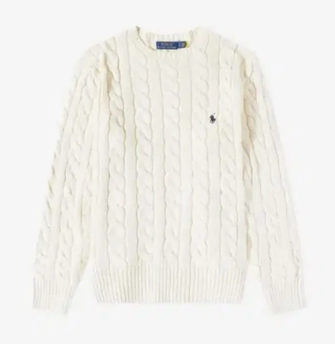 [S] Polo Ralph Lauren Pretzel Knit Cream