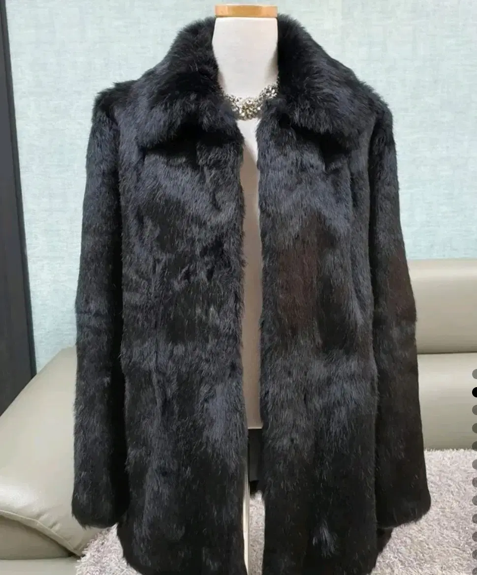 Liga Spain Rabbit Fur Coat