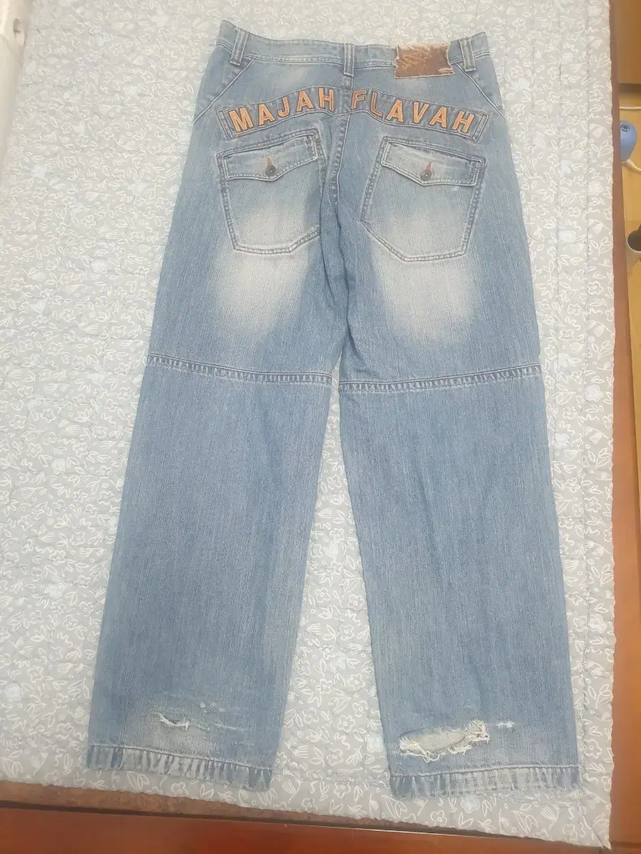 Majah flavah hip-hop denim pants 34