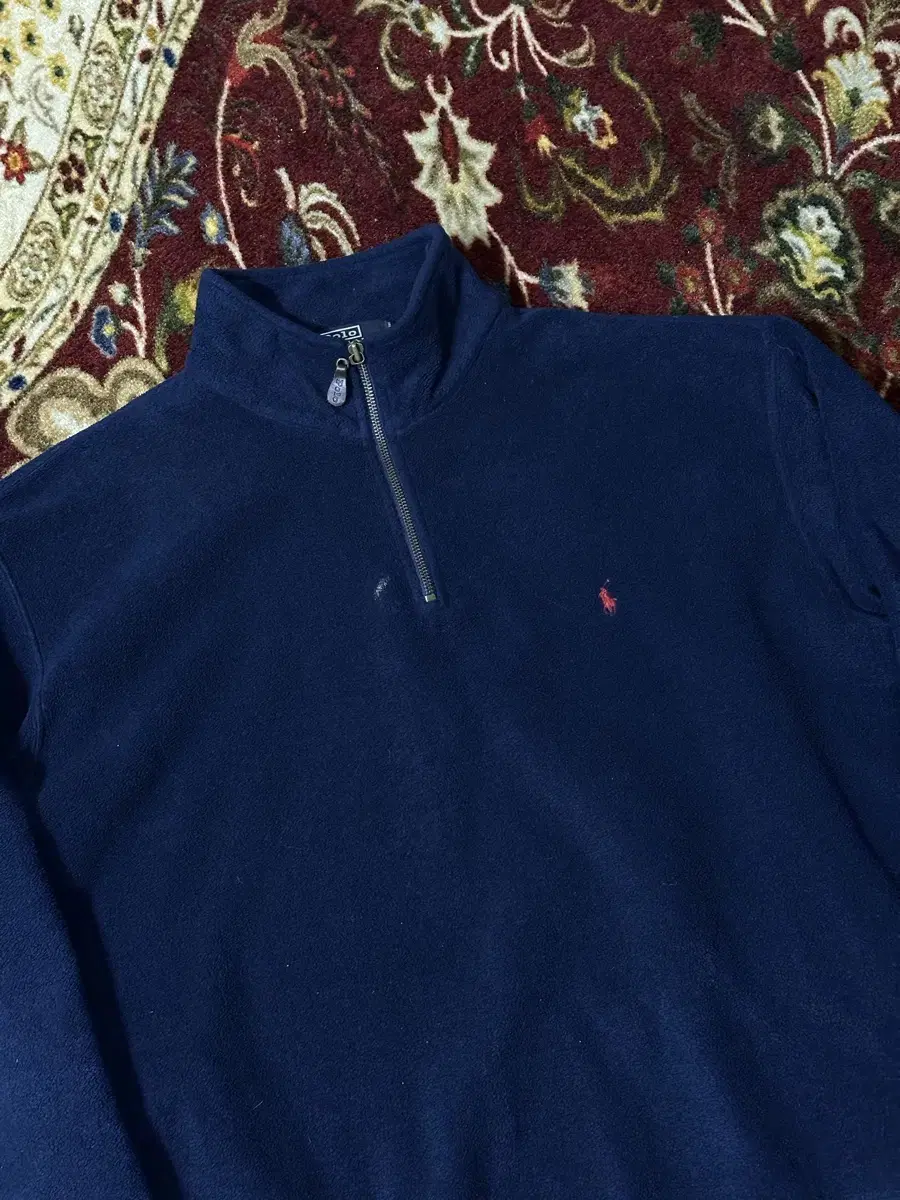 polo fleece half zipup