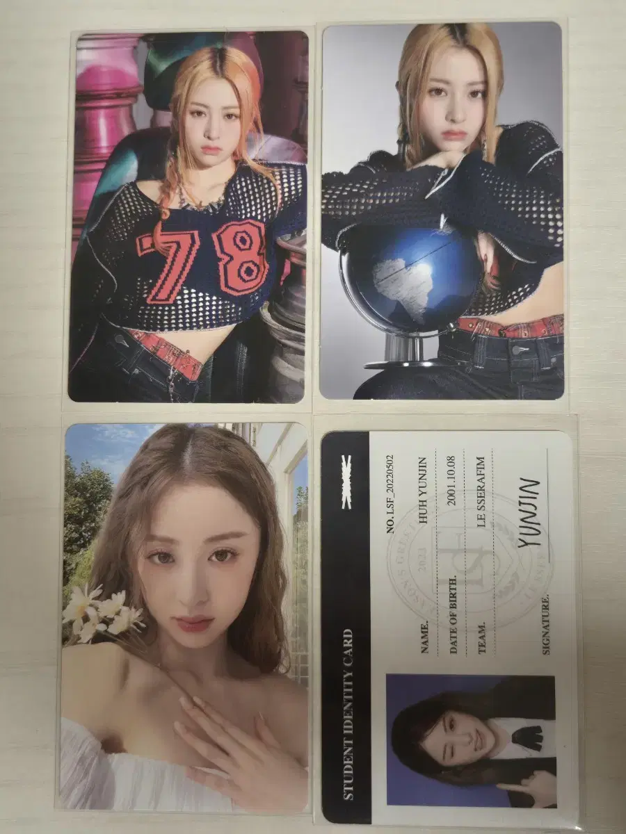 Lowest price)huh yunjin photocard le sserafim photocard seasons greetings kim chaewon sakura hong eunchae kazuha