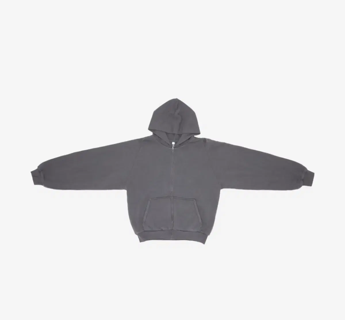 E.JI Gap Hooded Zip-up Dark Gray