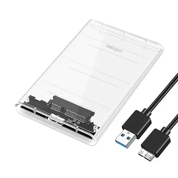 2.5인치형 USB3.1 외장 투명 케이스