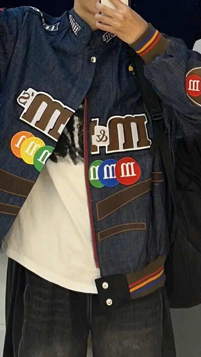 M&Ms Jeans Jacket / Vintage Jacket