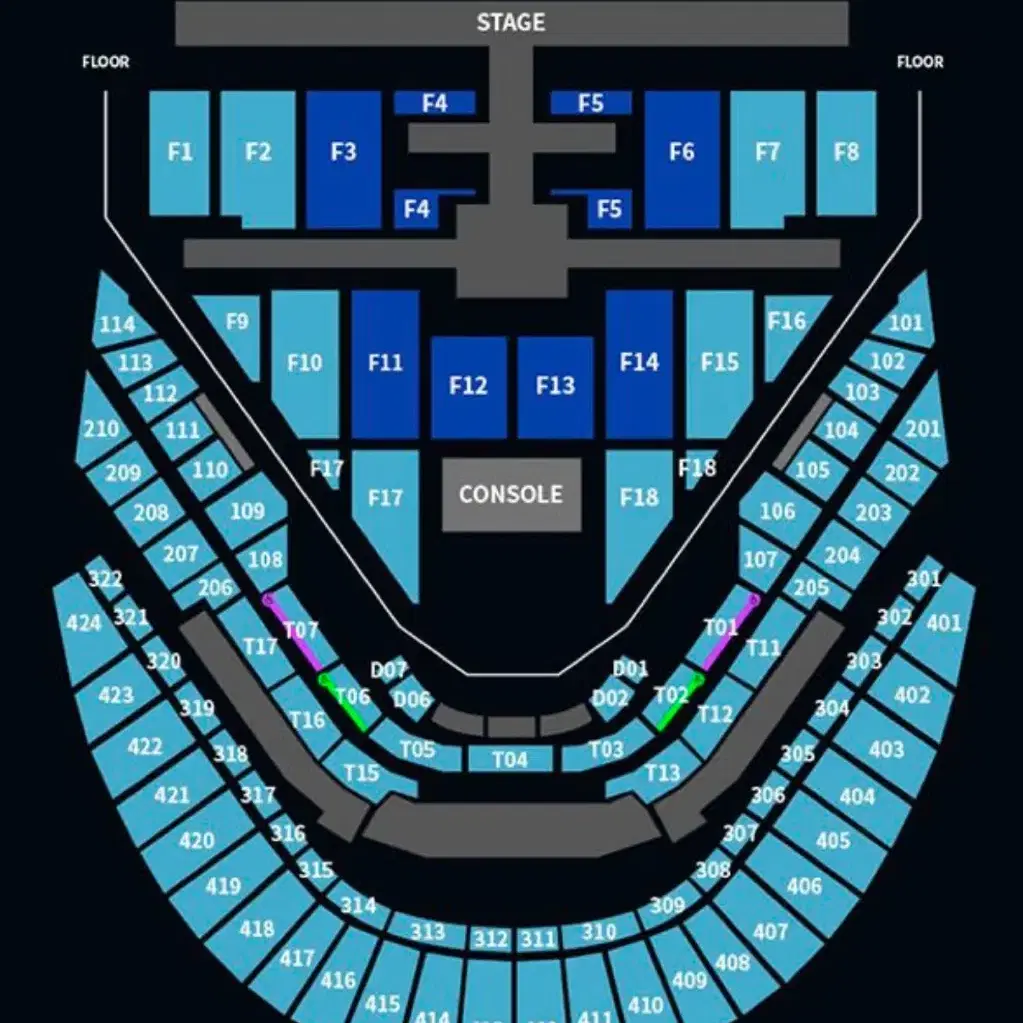 NCT127 1/18 콘서트 첫콘 칠콘 1층 플로어 F8구역 양도