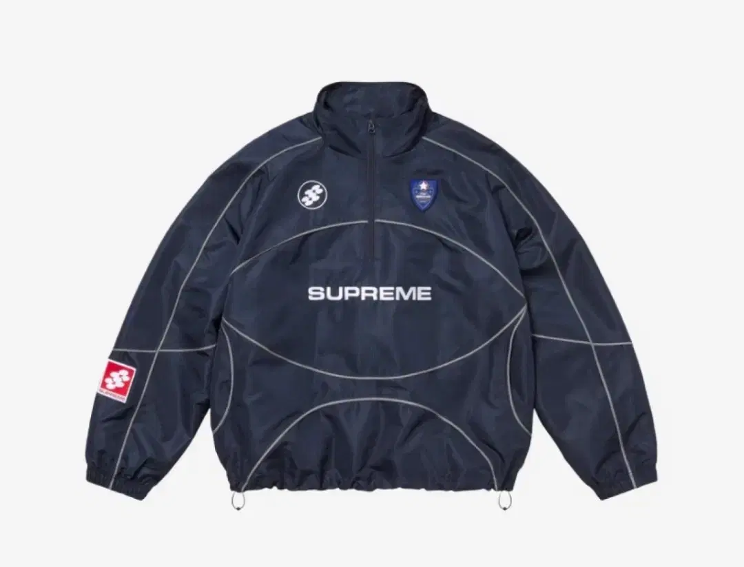 New)Supreme Reflective Polo Anorak Navy Size L