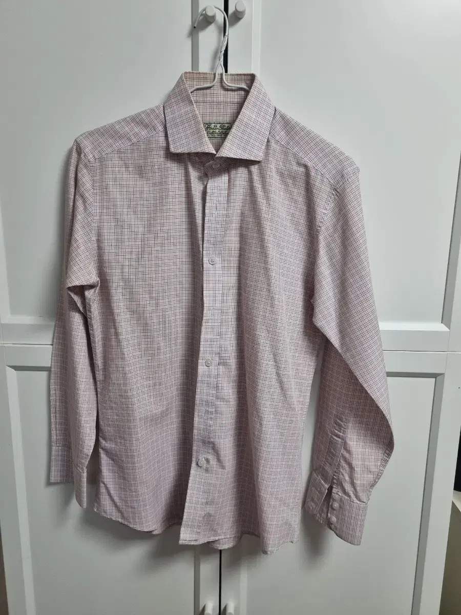 Plaid Hamilton custom shirt in good condition