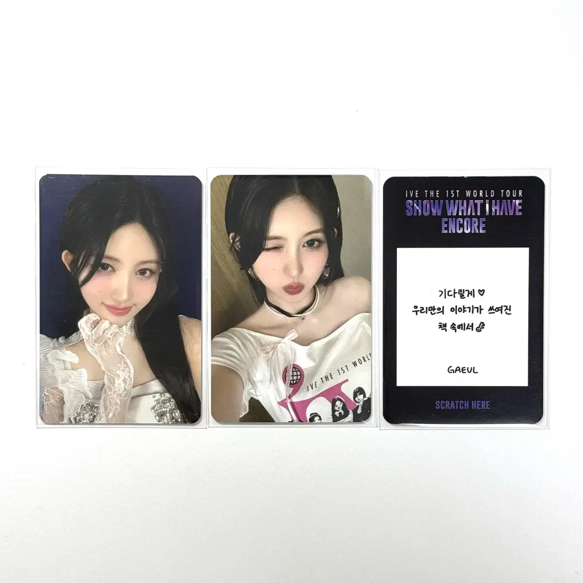 ive gaeul showwatihave ancon md randompack scratch photocard set wts