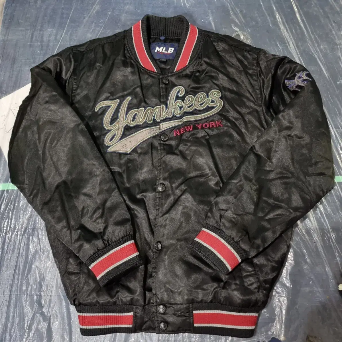 00s MLB Satin New York Yankees Varsity Jacket Stadium Jacket