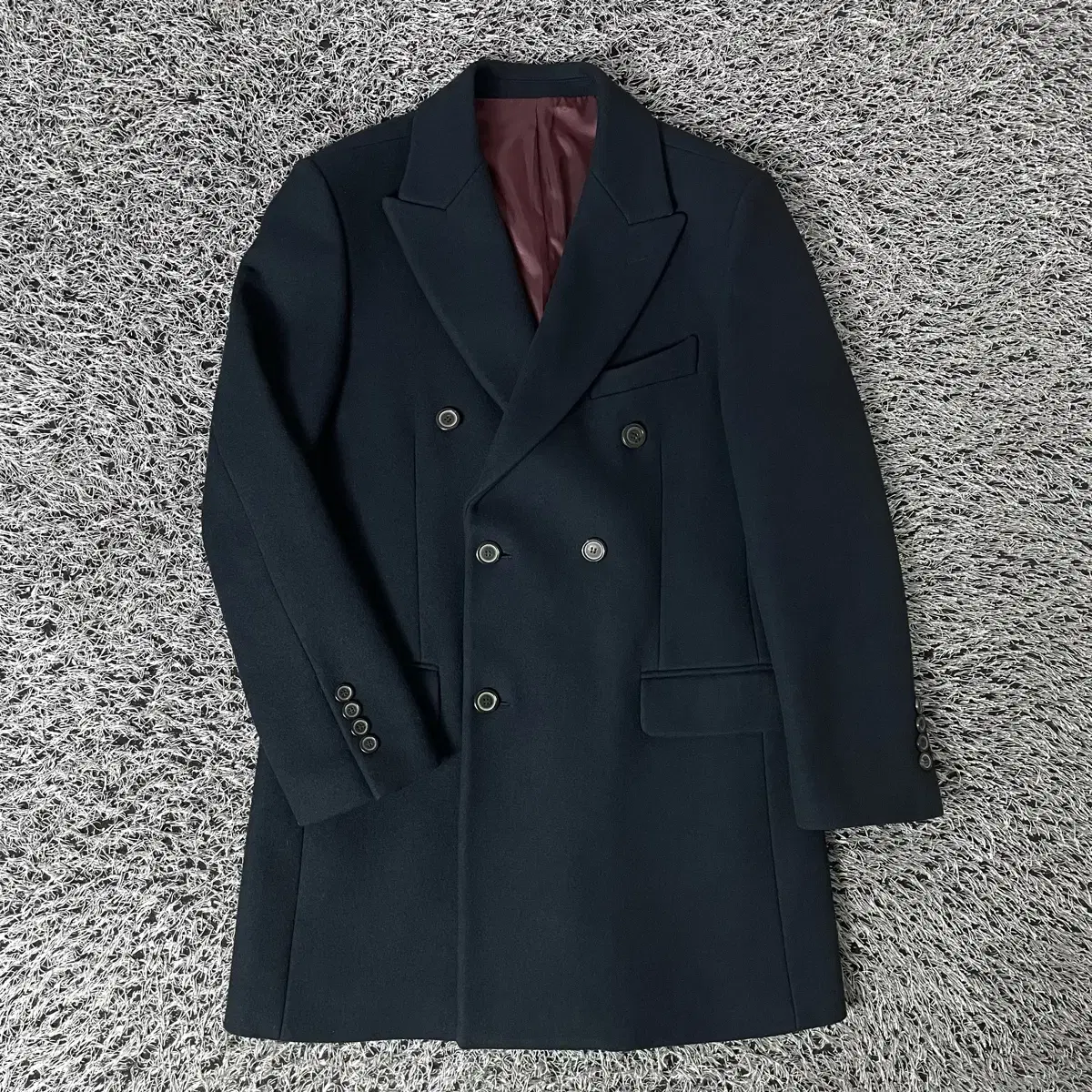 HOMBRUNO Ombre wool double coat