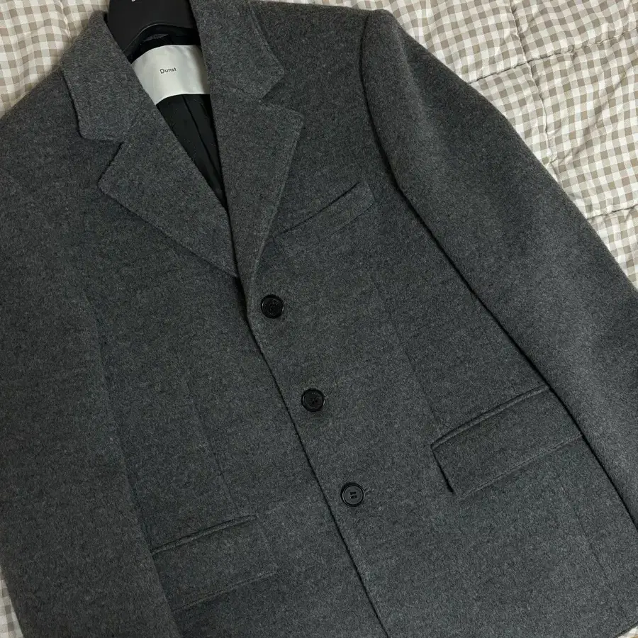 던스트 UNISEX 3 BUTTON CASHMERE JACKET