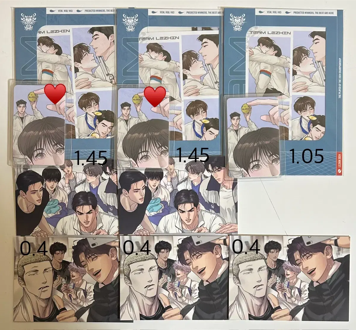 TeamLeJin Limited Run Yahtzee Book Jinx Jo Seashell Boy Shirtline Zoom In Snap postcard photocard