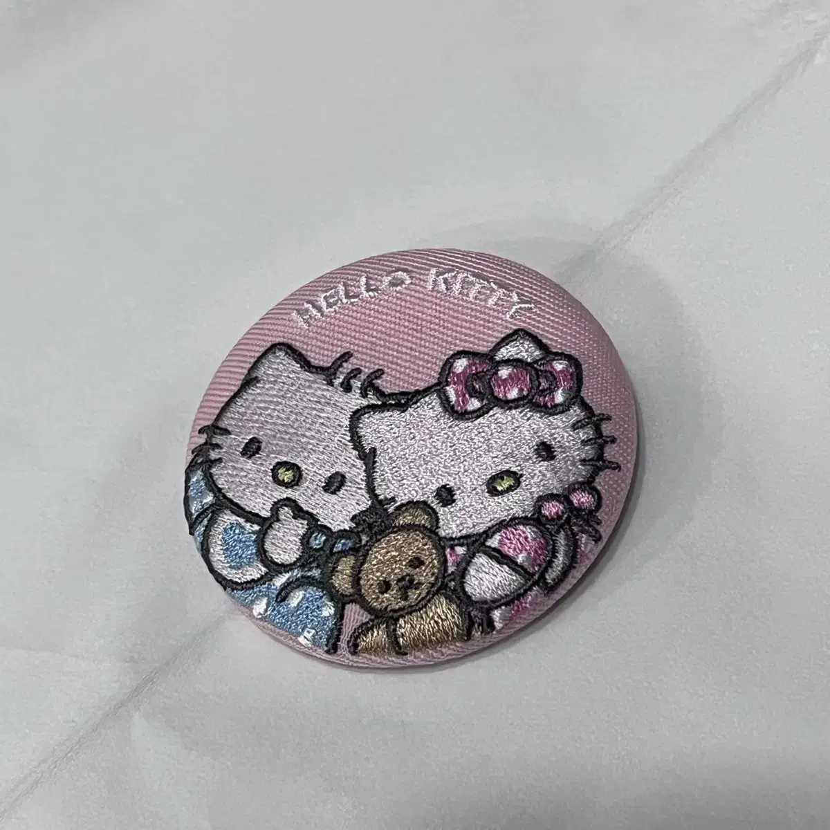 Hello Kitty Embroidered Can Badge