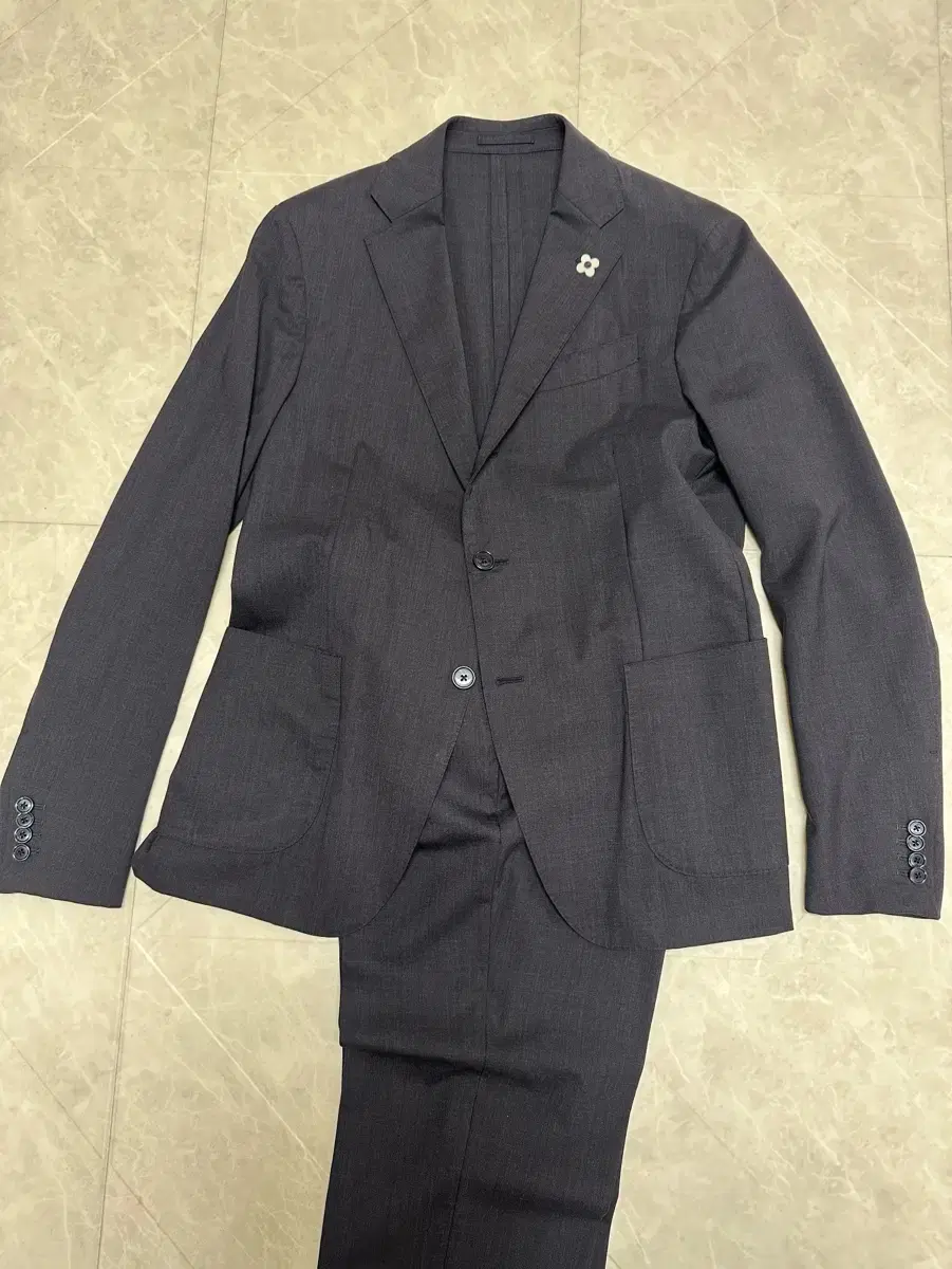 Lardini E.J.I. Wear Suit in Charcoal 50/50