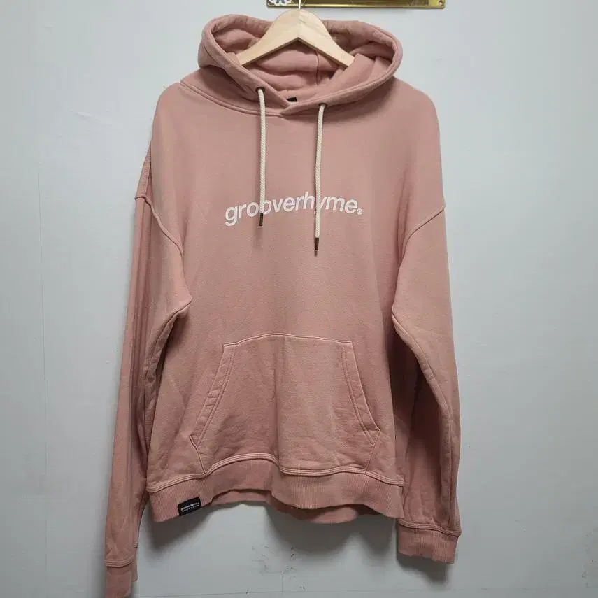 [grooverhyme] Men's Overfit Printed Hoodie L