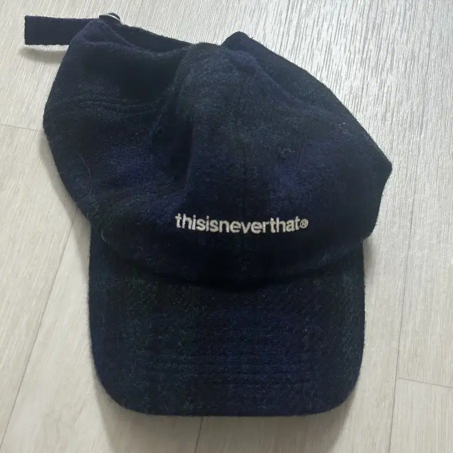 디스이즈네버댓 트위드 모자 네이비 HARRIS TWEED T-Logo C