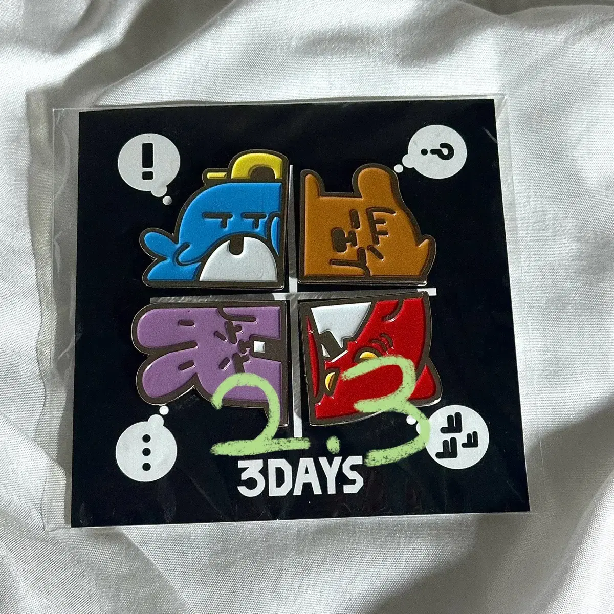 Sleepground 3DAYS Three Days Useful Badge