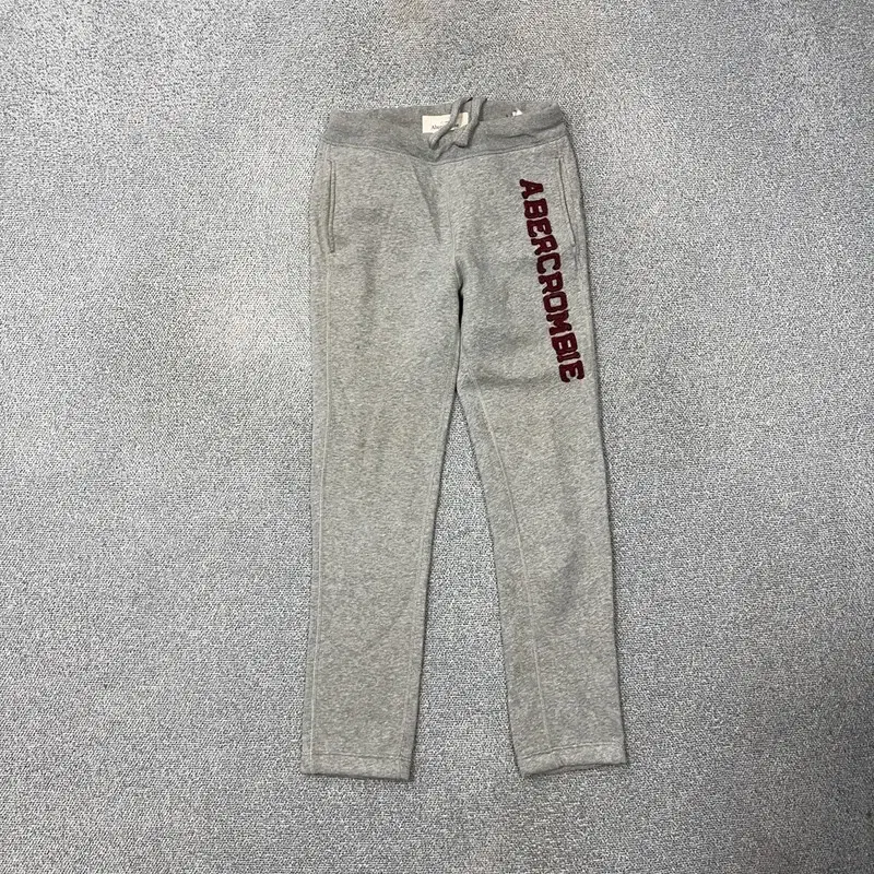 Abercrombie Embroidered Light Grey Trousers S