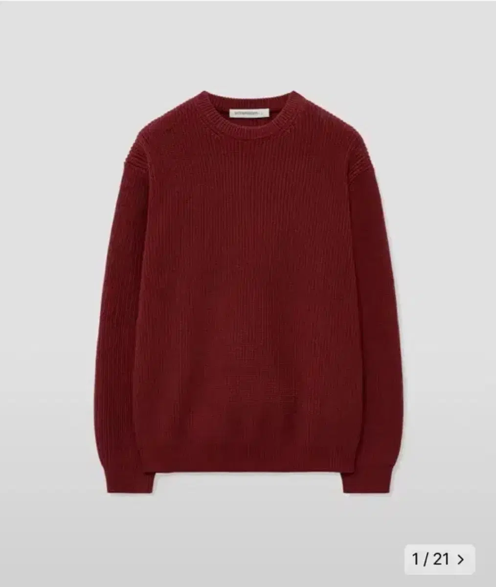 Intemporized Hachi Elbow Volume Pullover Knit Wine