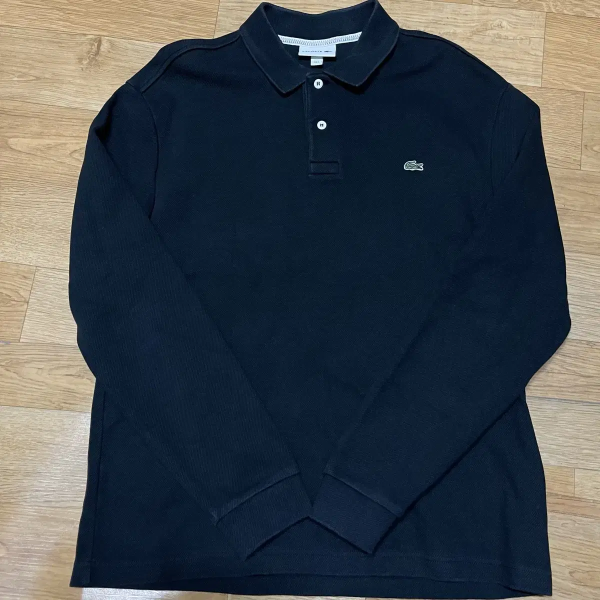 Lacoste Heavyweight Solid Long-Sleeved Karati Black 105 size 5