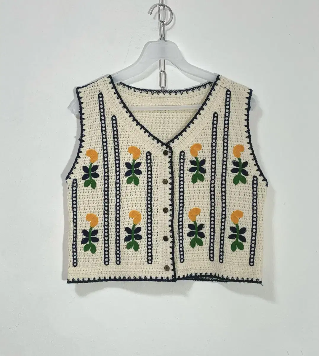 Vintage crocheted vest