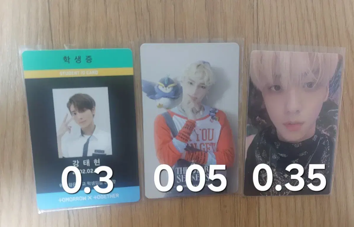 TXT taehyun/hueningkai/soobin photocard sell