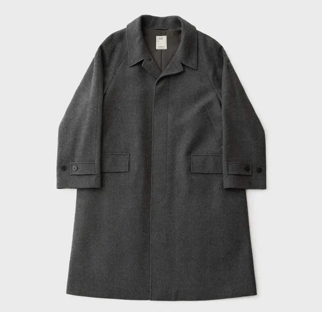 AnotherOffice Ampoule Cashmere Balmacan Coat Gray