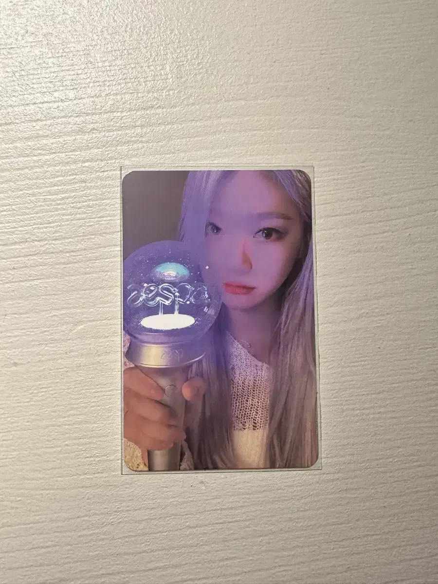 aespa ningning lightstick photocard