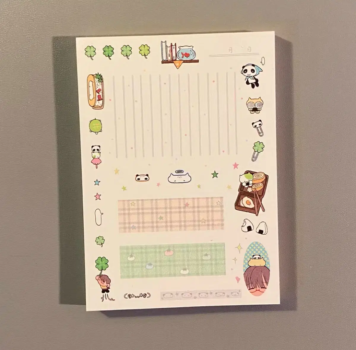 [Snail Forest] 4 pieces of divided notepaper SET