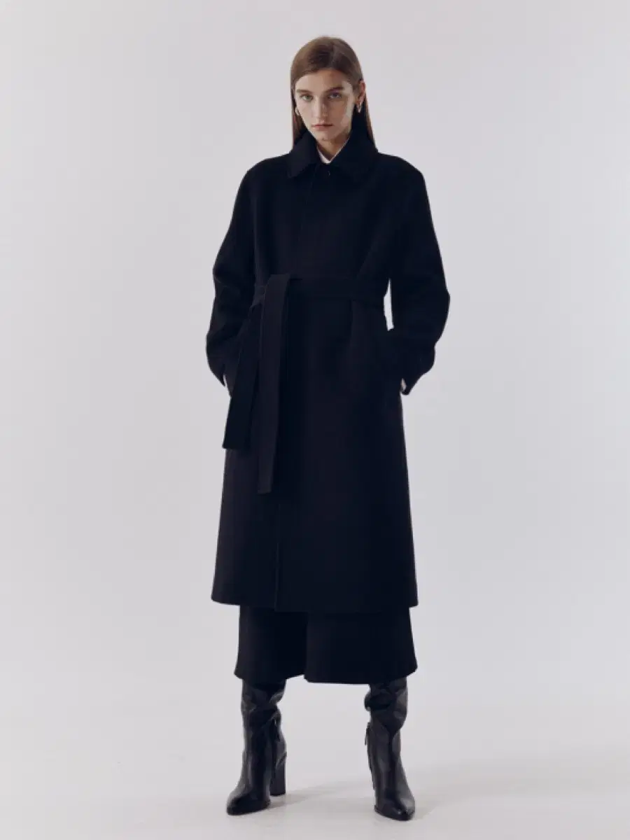 던스트 UNISEX BELTED WOOL MAC COAT_XS