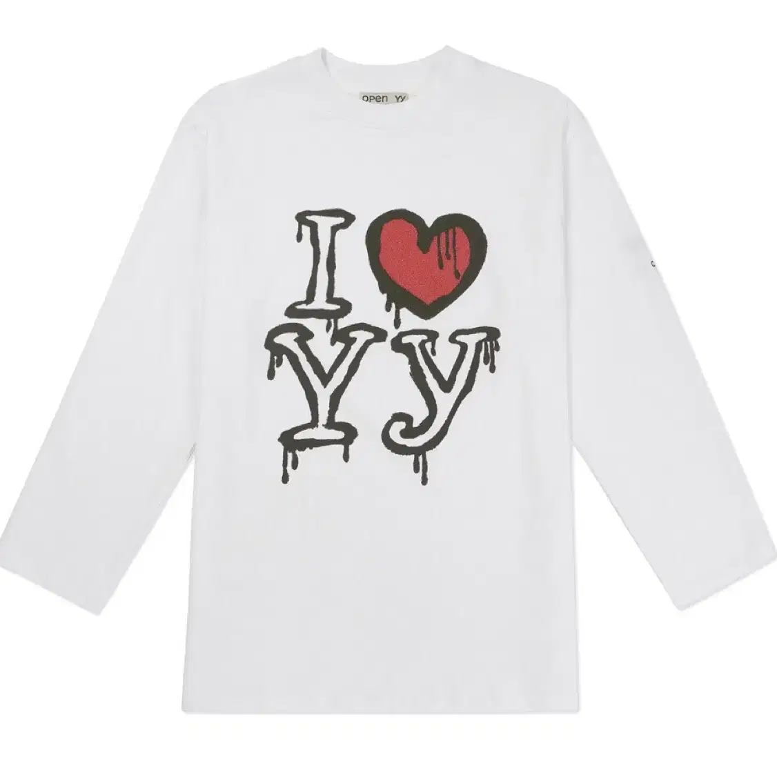 오픈 와이와이 open yy 한정판 l love yy box tee