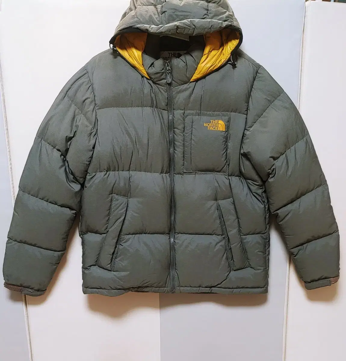 [XL] The North Face Goose Down Padded Jumper 700 Khaki1163