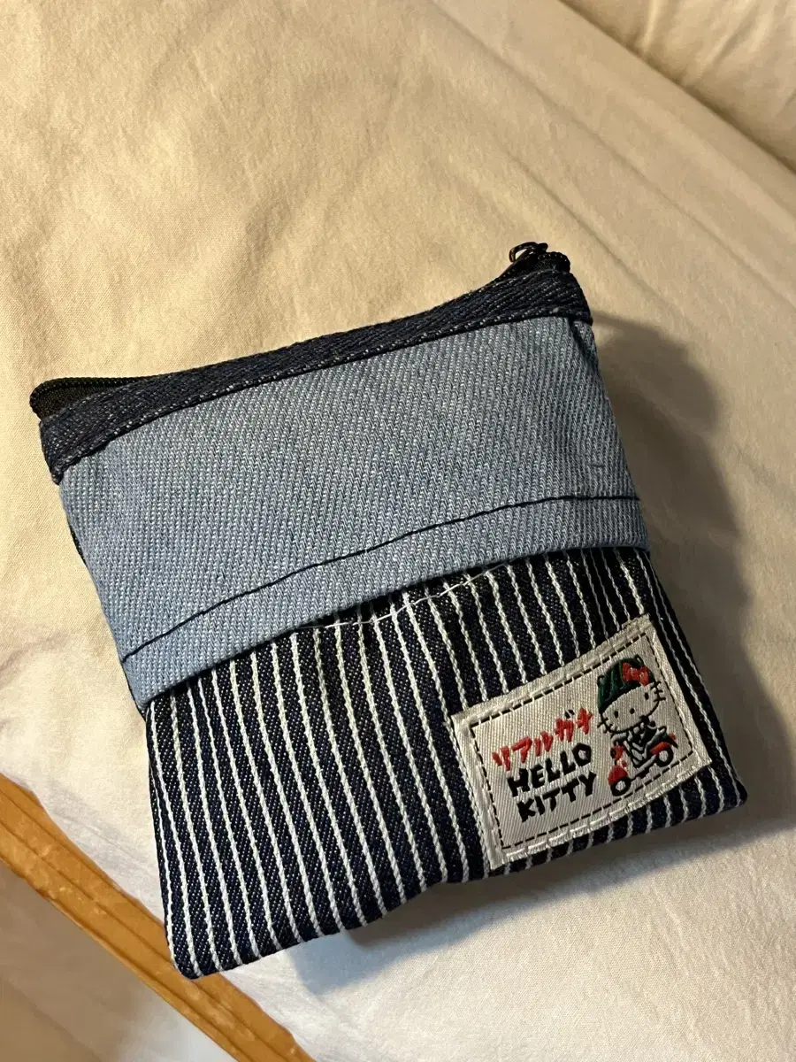 Y2K Vintage Hello Kitty Denim Pouch