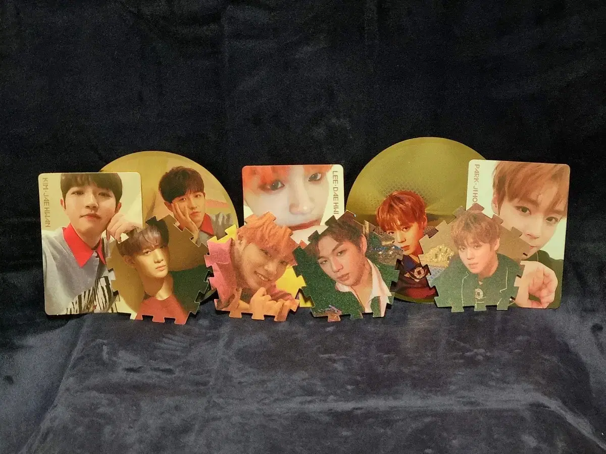 Wanna One's Daniel, Park Jihoon, Bae Jinyoung, Jaehwan, lee daehwi photocard WTS