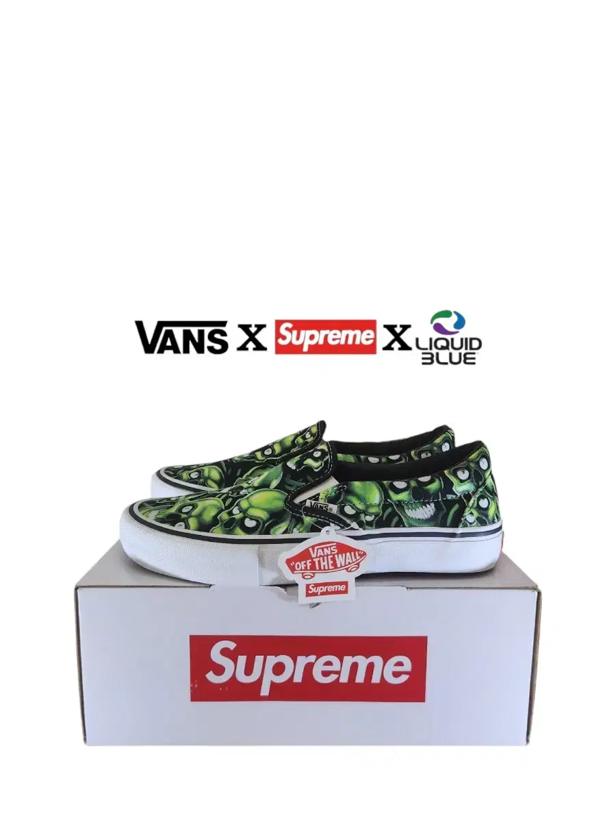 (270)Supreme X vans skull pile 슬립온 스컬파일