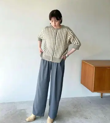 CLANE 클라네 VINTAGE MOM KNIT CD 벌집모양 니트