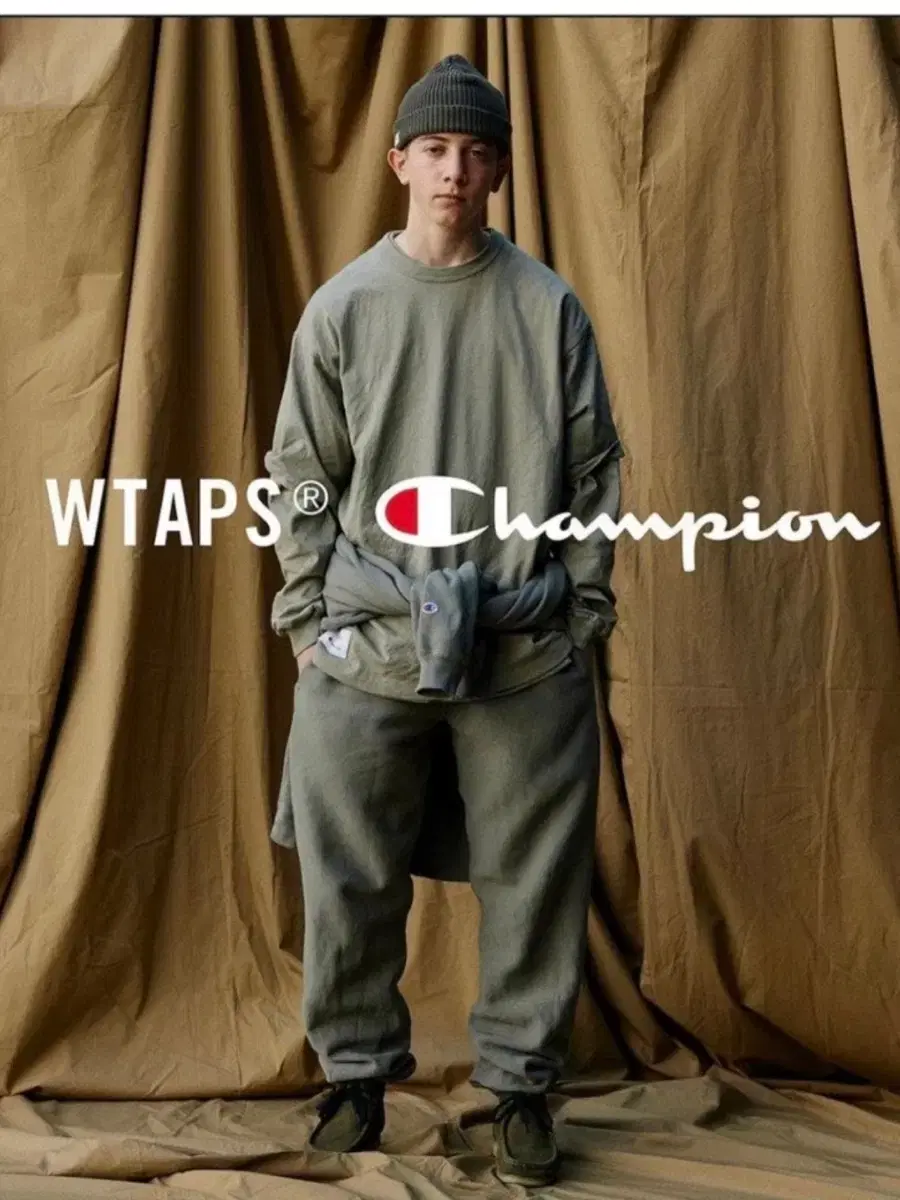 (XL,새상품)챔피언 x WTAPS 더블탭스 크루넥