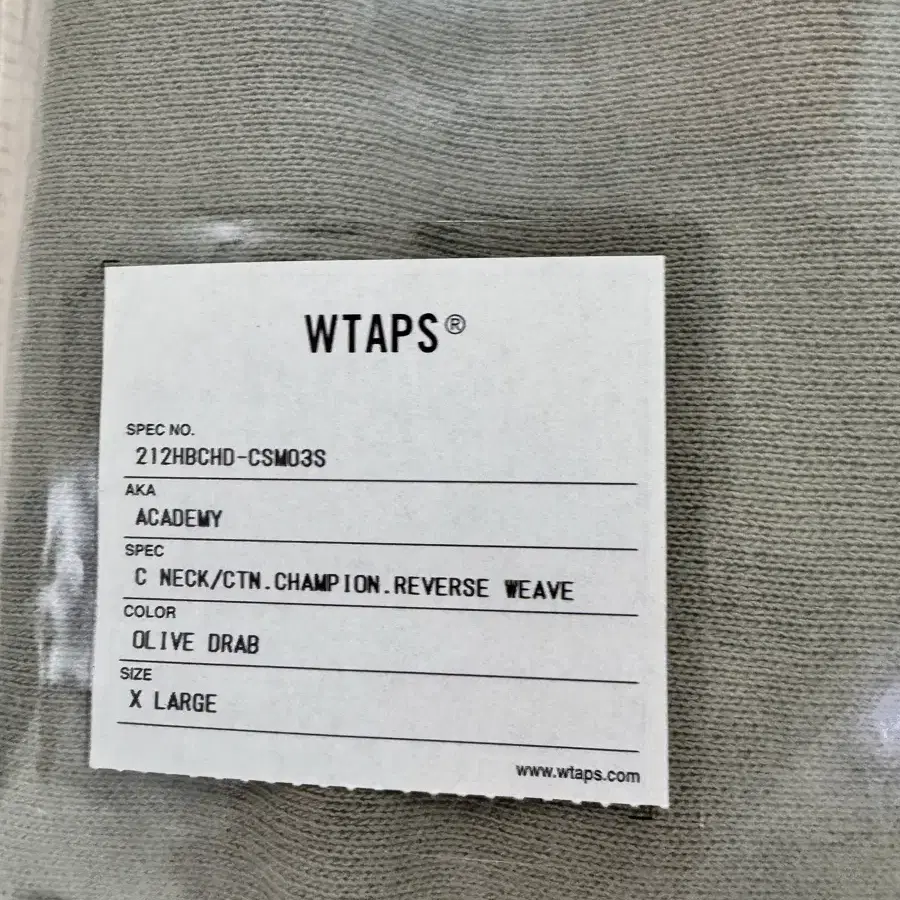 (XL,새상품)챔피언 x WTAPS 더블탭스 크루넥