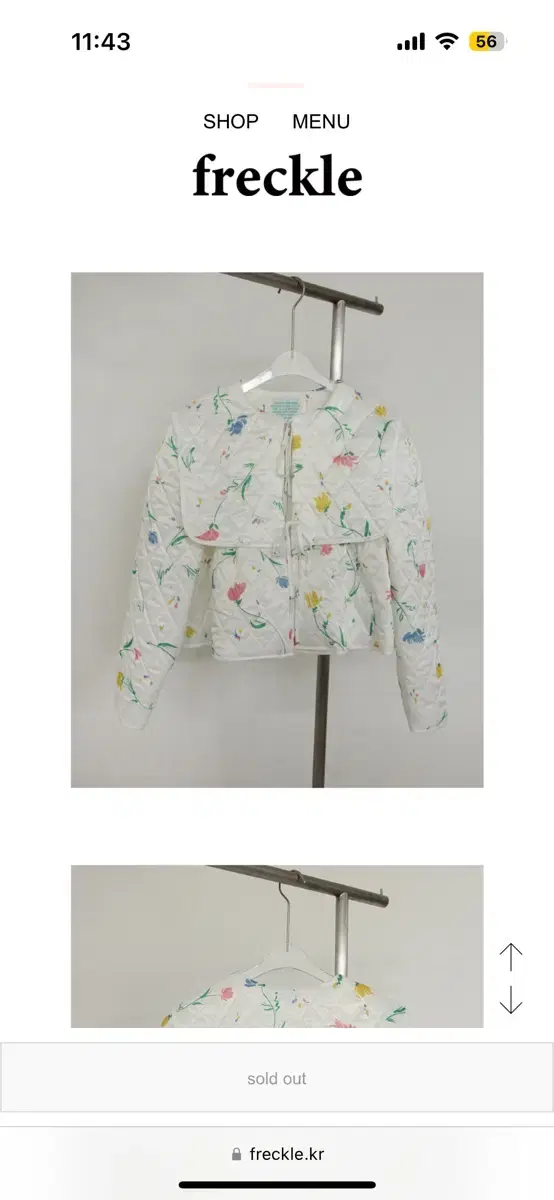 프레클 flower embossed jacket