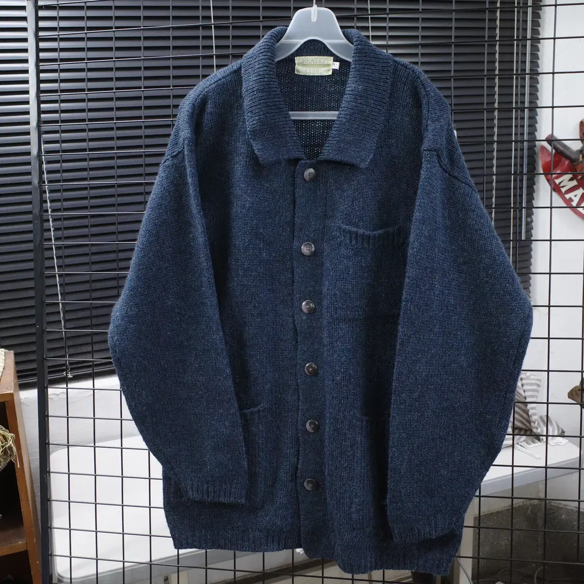 CREATION CUBE knit jacket