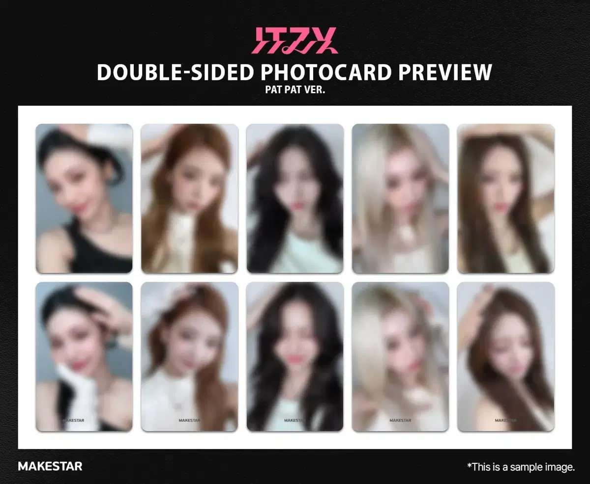 itzy makestar 7th video call event photocard set wts