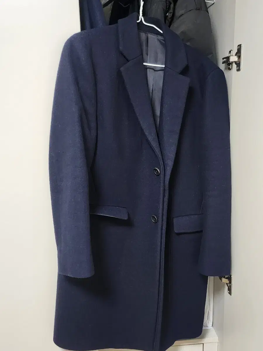 Time Homme Navy Coat 100