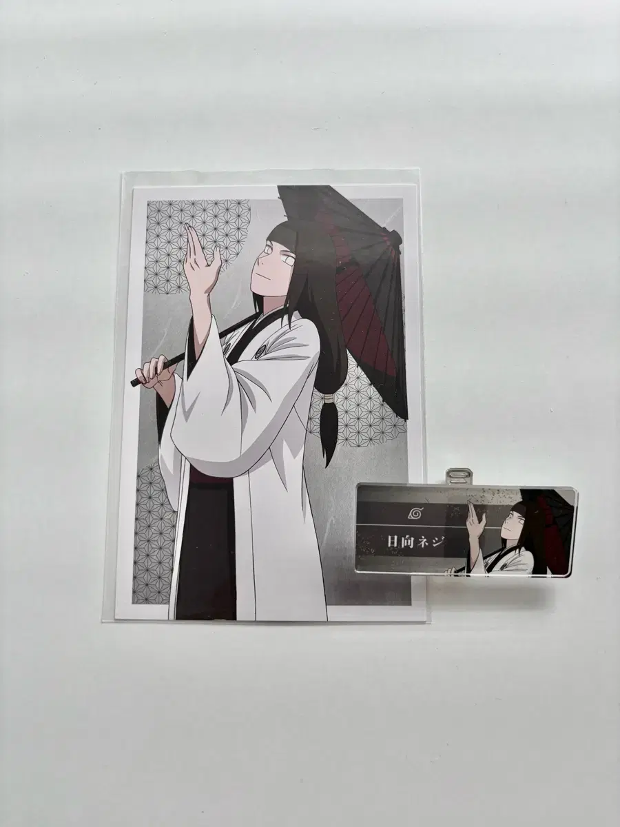 Naruto Hyuga Neji Goods Status acrylic Nameplate postcard