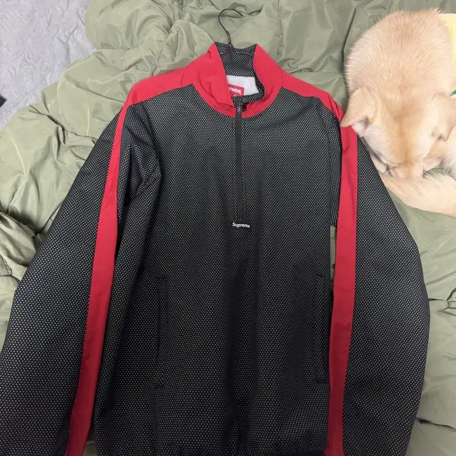 (M)supreme mesh half zip-up 슈프림 하프메쉬집업