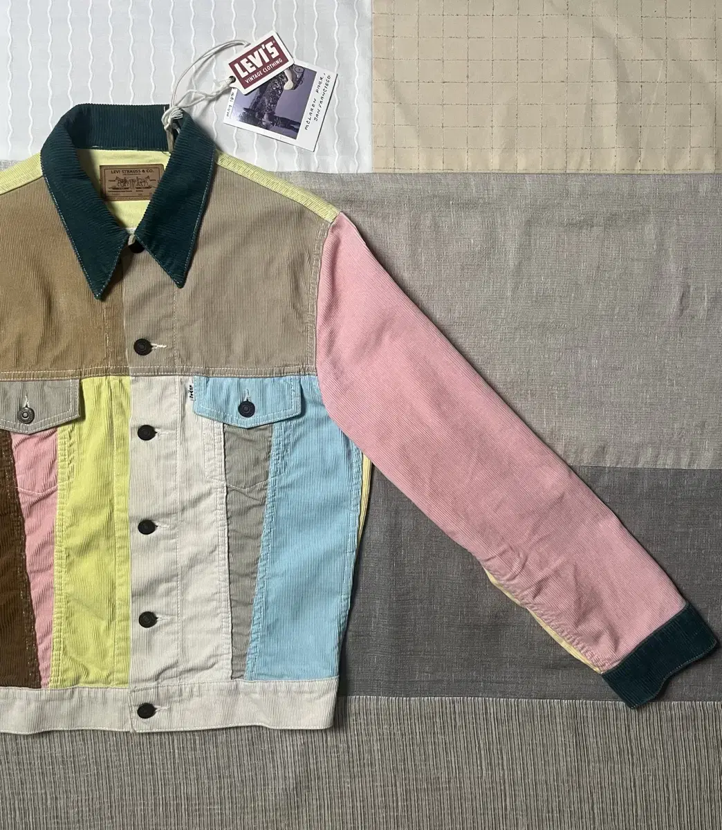 Lvc Softbox Colorblocked Trouser Jacket Corduroy Levi's Vintage Closure