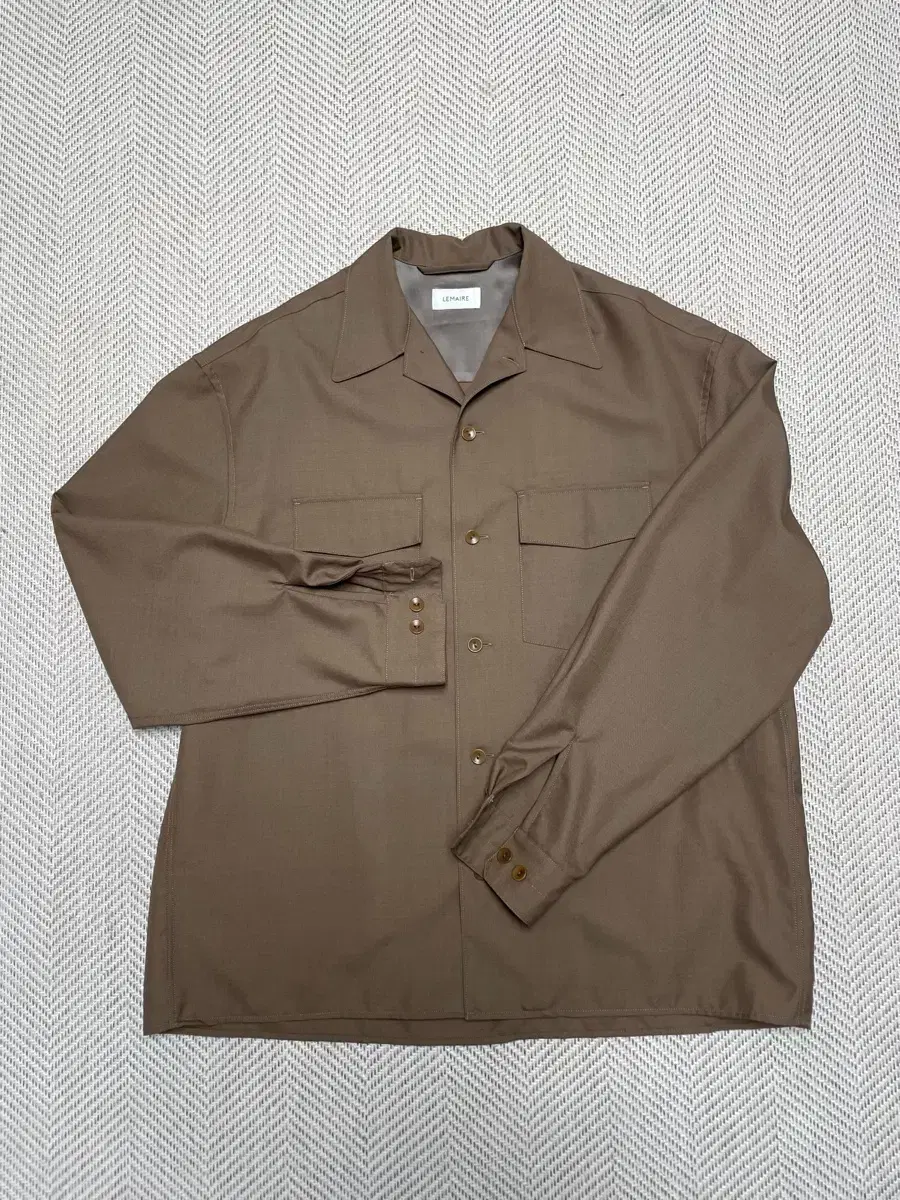 [L] Lemaire Convertible Shirt Cup Brown