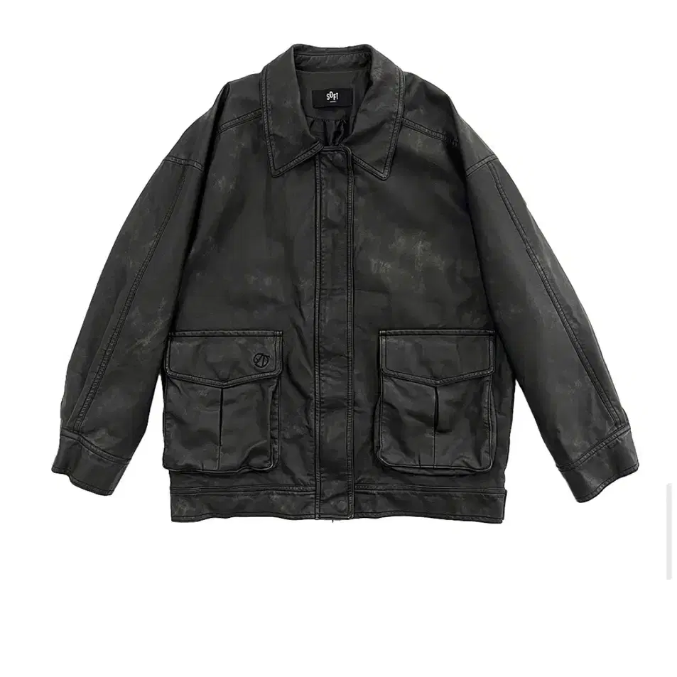 소프트서울 WASHED OVERFIT LEATHER JACKET