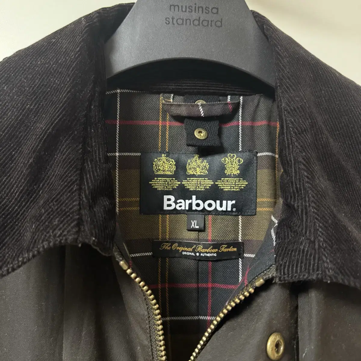 (XL 110)바버 애쉬비 BARBOUR ASHBY 올리브