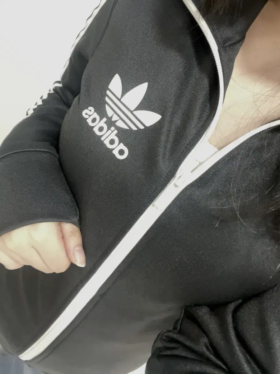 아디다스 ADIDAS 빈티지 딱붙 져지