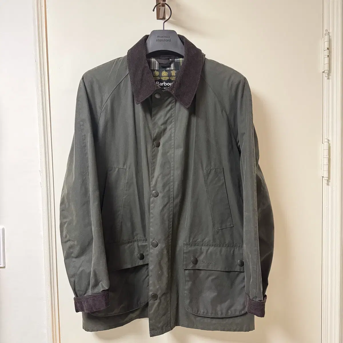 (L 105) Barbour Ashby Sage Wax Jacket BARBOUR ASHBY